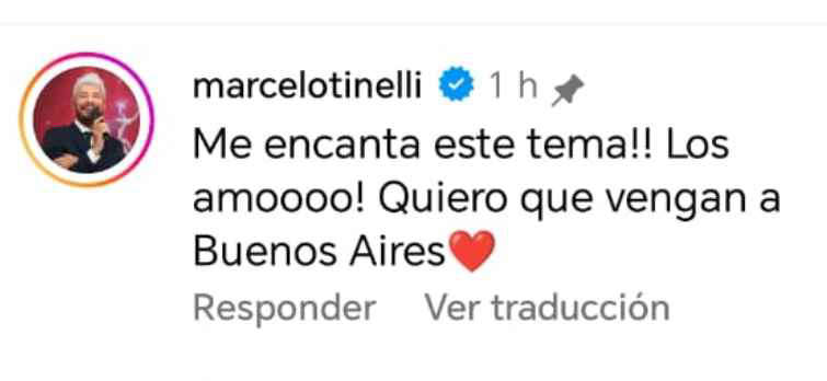 Marcelo Tinelli Se Declar Fan Del Grupo Y Le Hizo Un Pedido Especial