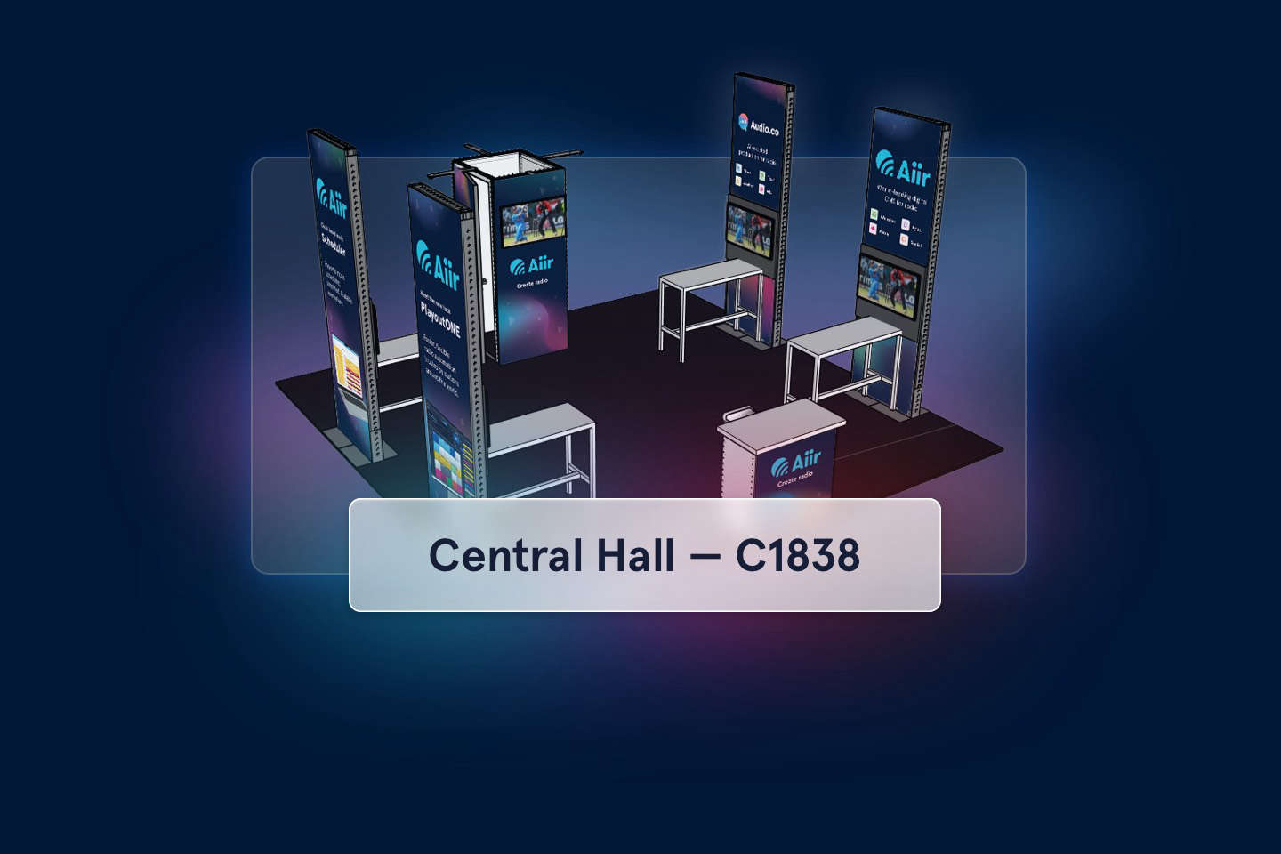 Mockup of the Aiir Booth