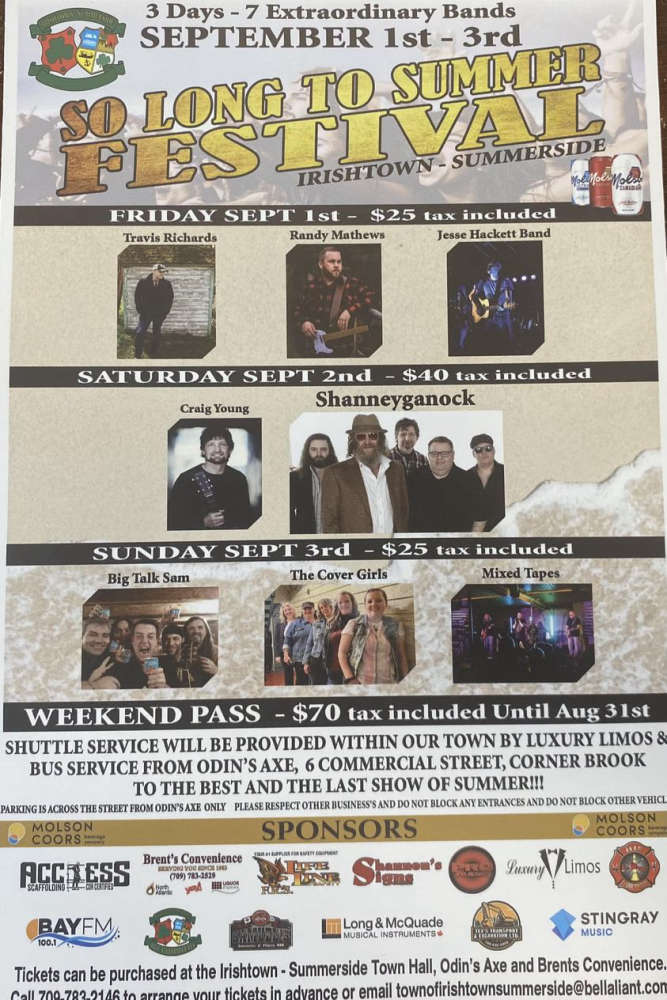 So Long to Summer celebration in Irishtown-Summerside this weekend ...