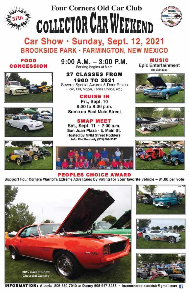 37th Annual Four Corners Old Car Club Car Show KSJE 90.9 FM