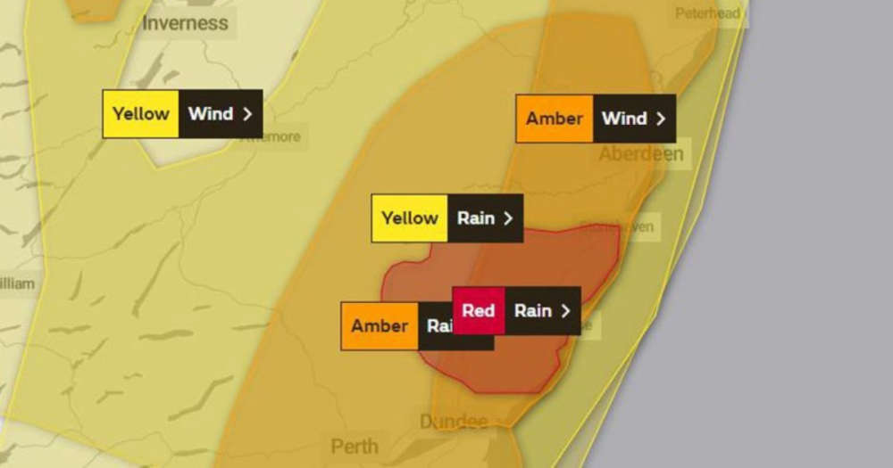 Highest weather warning level issued for Aberdeenshire - Vimarsana News