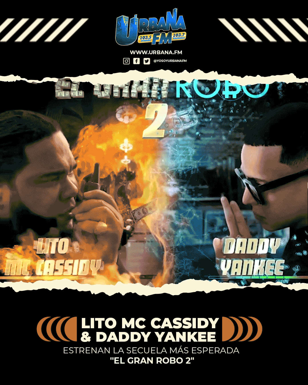 Lito MC Cassidy and Daddy Yankee release "The Great Robbery 2" thumbnail