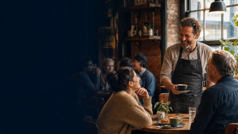 A Newark hospitality business serving customers