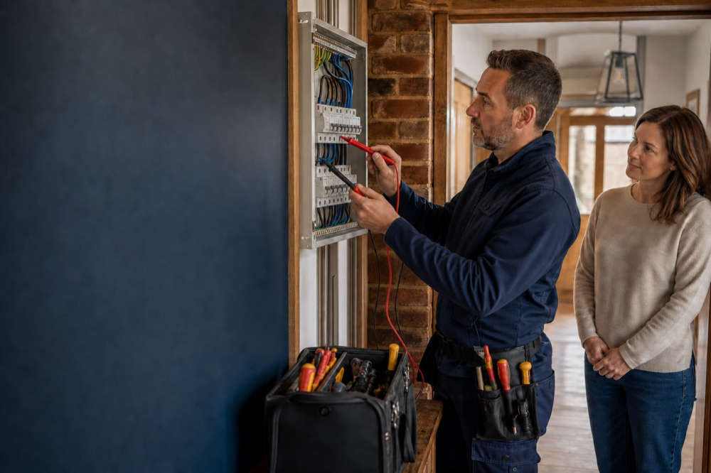 A skilled tradesperson at work