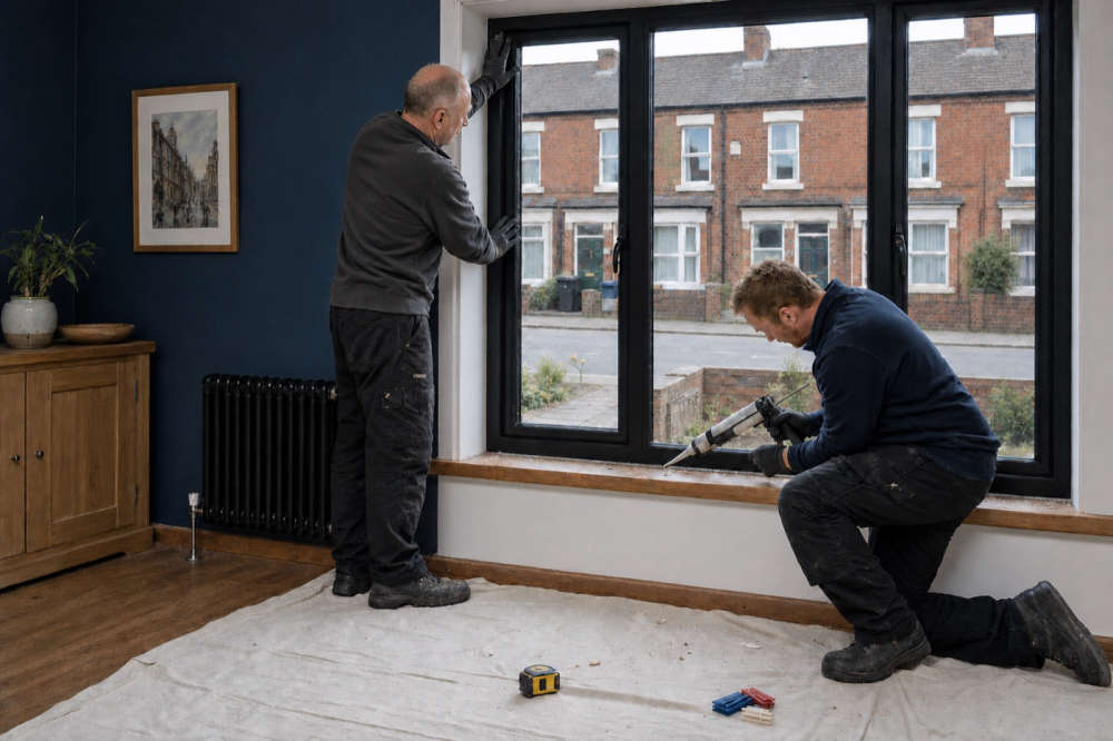 A home improvement professional at work