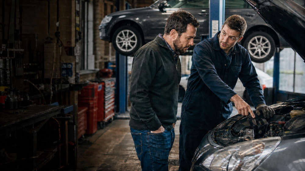 An automotive business at work