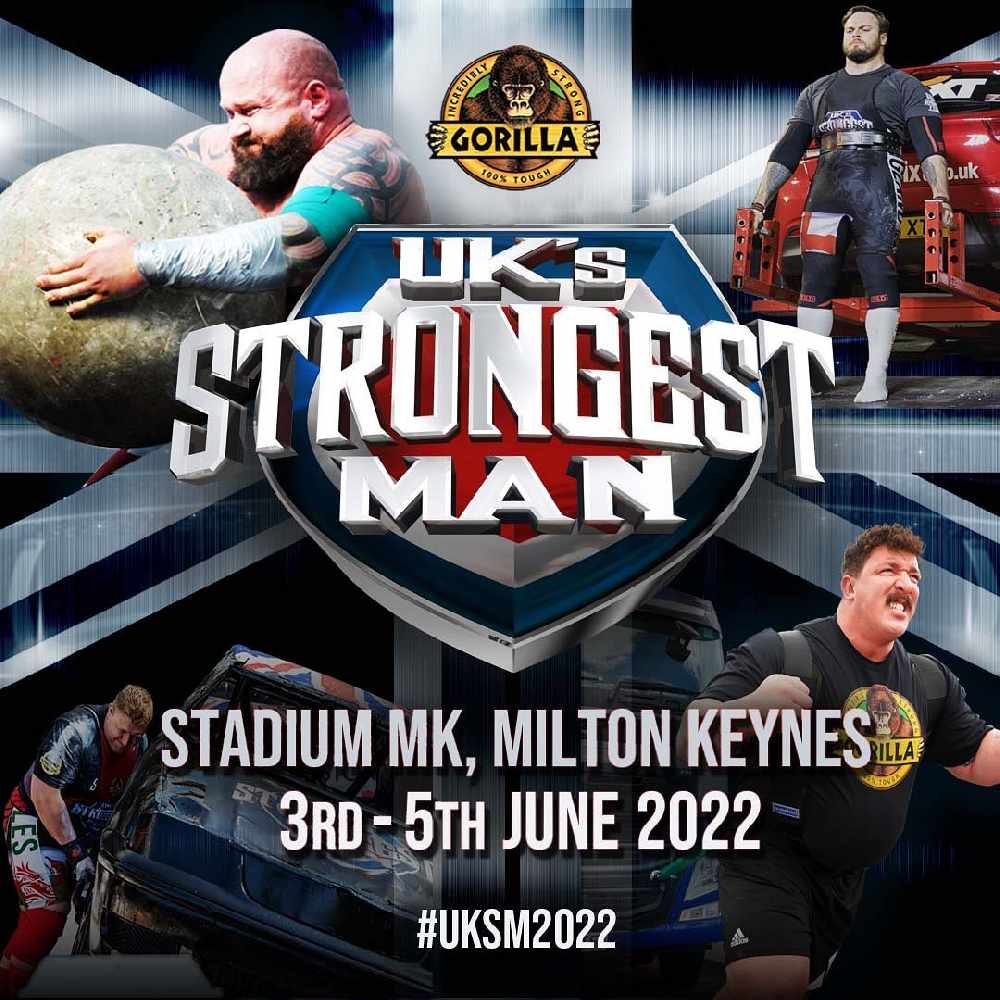 UK's Strongest Man 2022 MKFM 106.3FM Radio Made in Milton Keynes