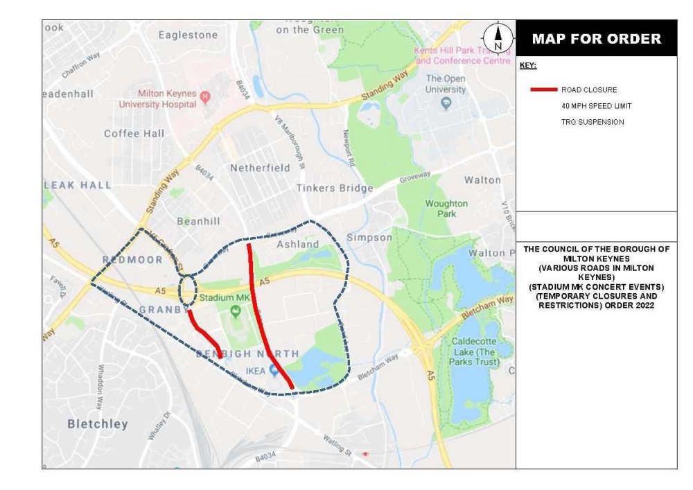 Road closures in place as My Chemical Romance head to Milton