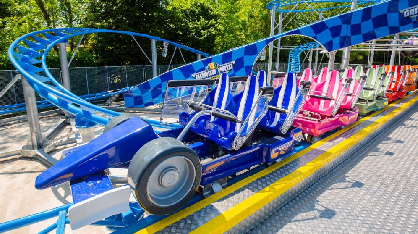 Brand new racing themed roller coaster opens at Milton Keynes