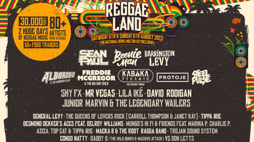 Huge line-up announced for Reggae Land Festival at National Bowl in ...