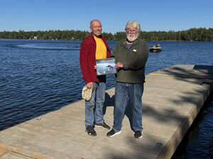 Doug Osbourne (Right) and Stuart Saville (Left) from Six Mile Lake Cottagers Association