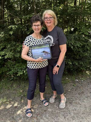 Margaret Fielding (Left) and Daina Mueller, Ril Lake Assocation President.jpg