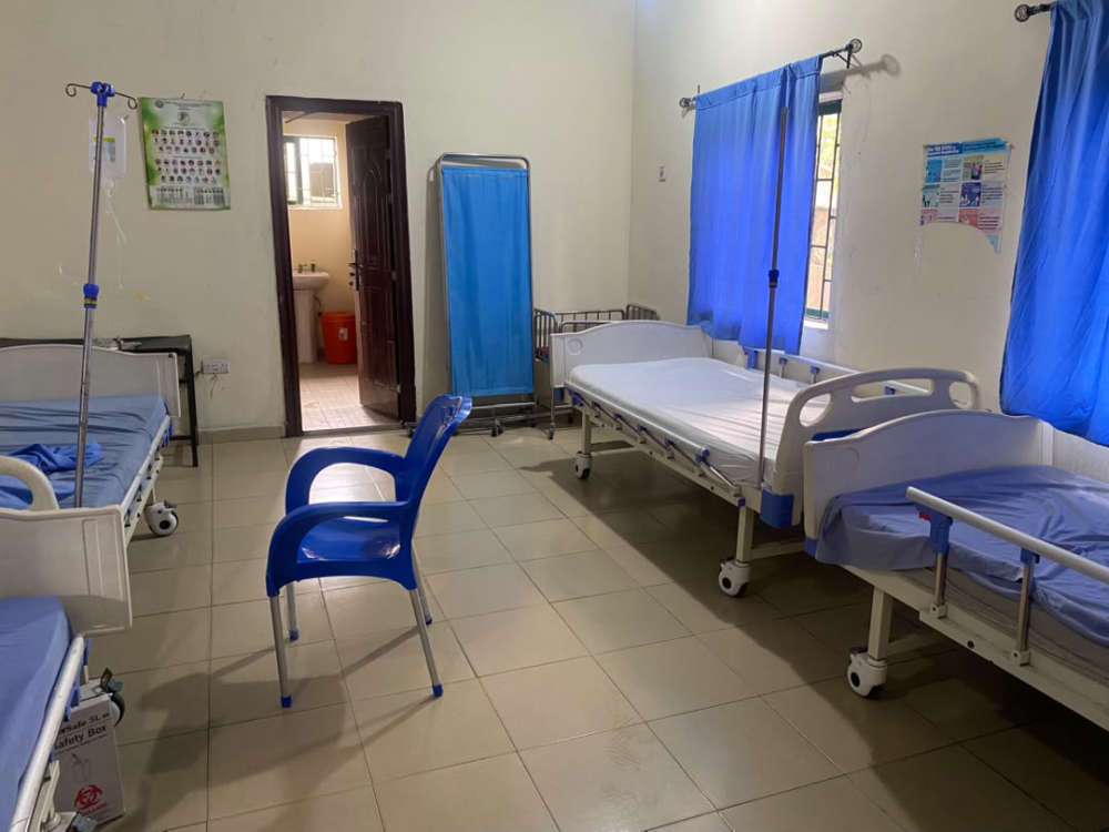 A ward at the Primary Healthcare Centre Abalamabie