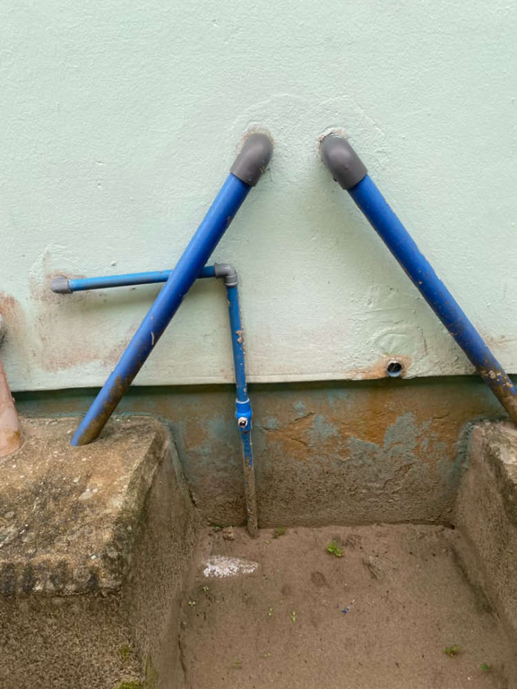 Pipes at Primary Healthcare Centre, Abalamabie