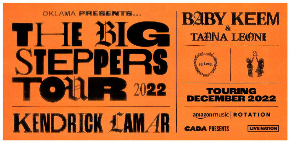 Kendrick Lamar announces 'The Big Steppers' 2022 world tour dates