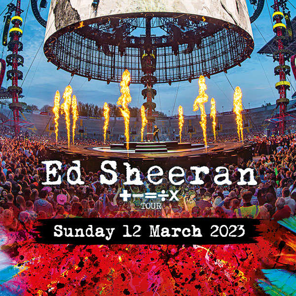 Ed Sheeran + = ÷ x Tour 2023 91.7 The Wave