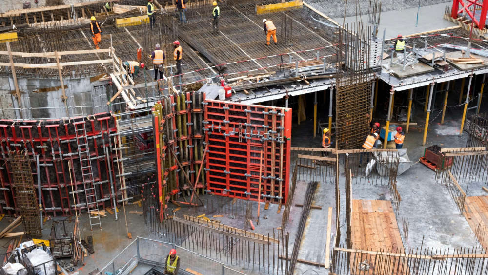 A construction site. 