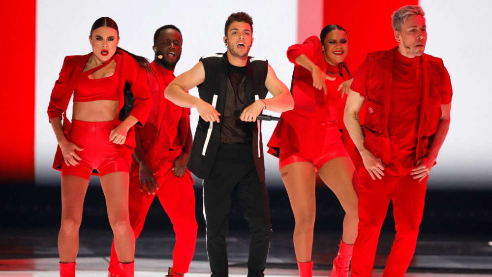 Luca Hanni at Eurovision in 2019