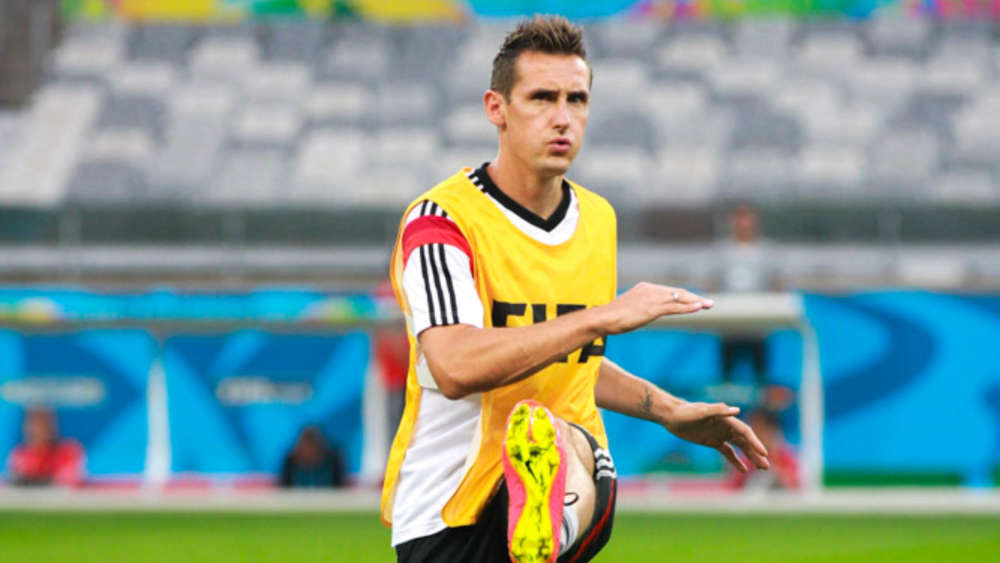 Image of Miroslav Klose training for the world championship in 2014 by Danilo Borges