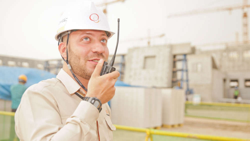 Man in a hard hat
