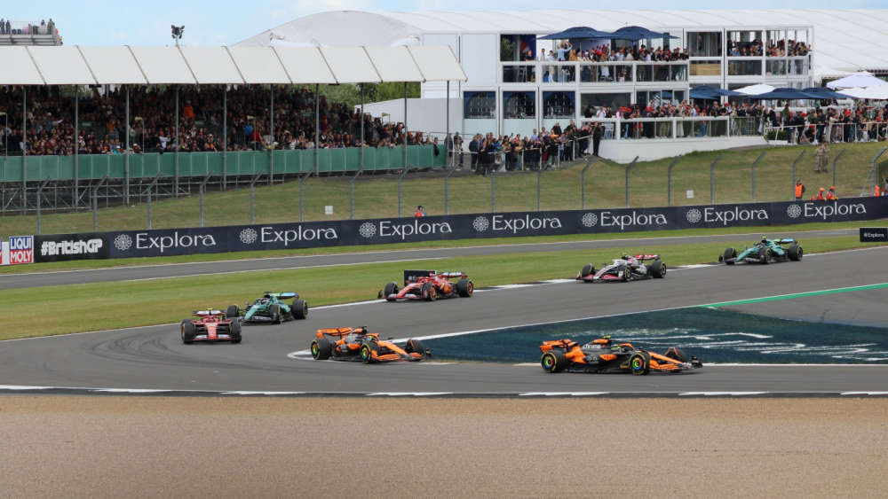 F1 cars at Silverstone