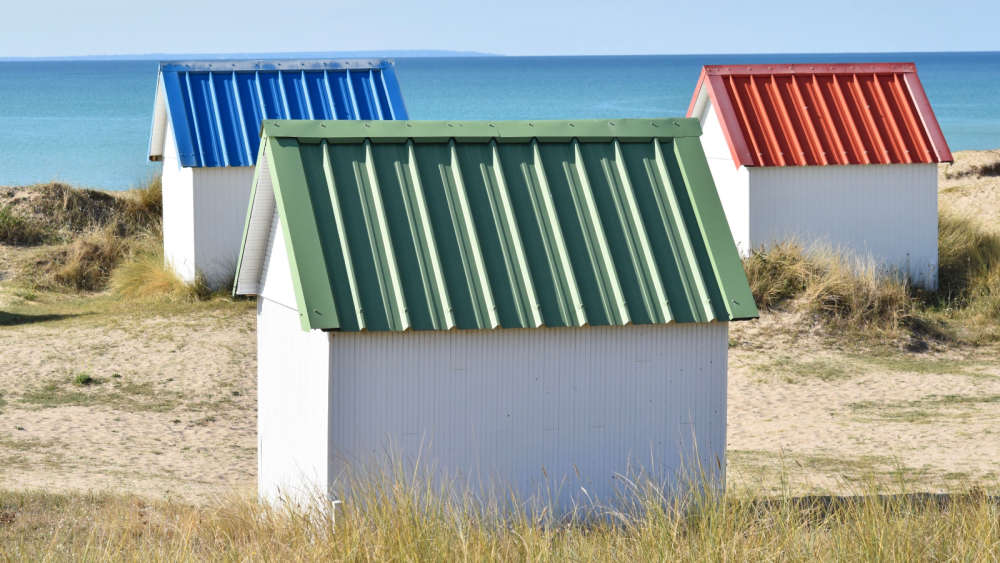 Beach huts