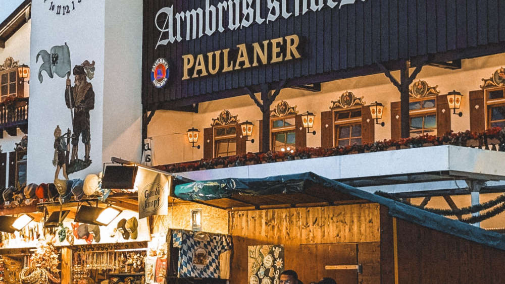 Exterior of a beer hall