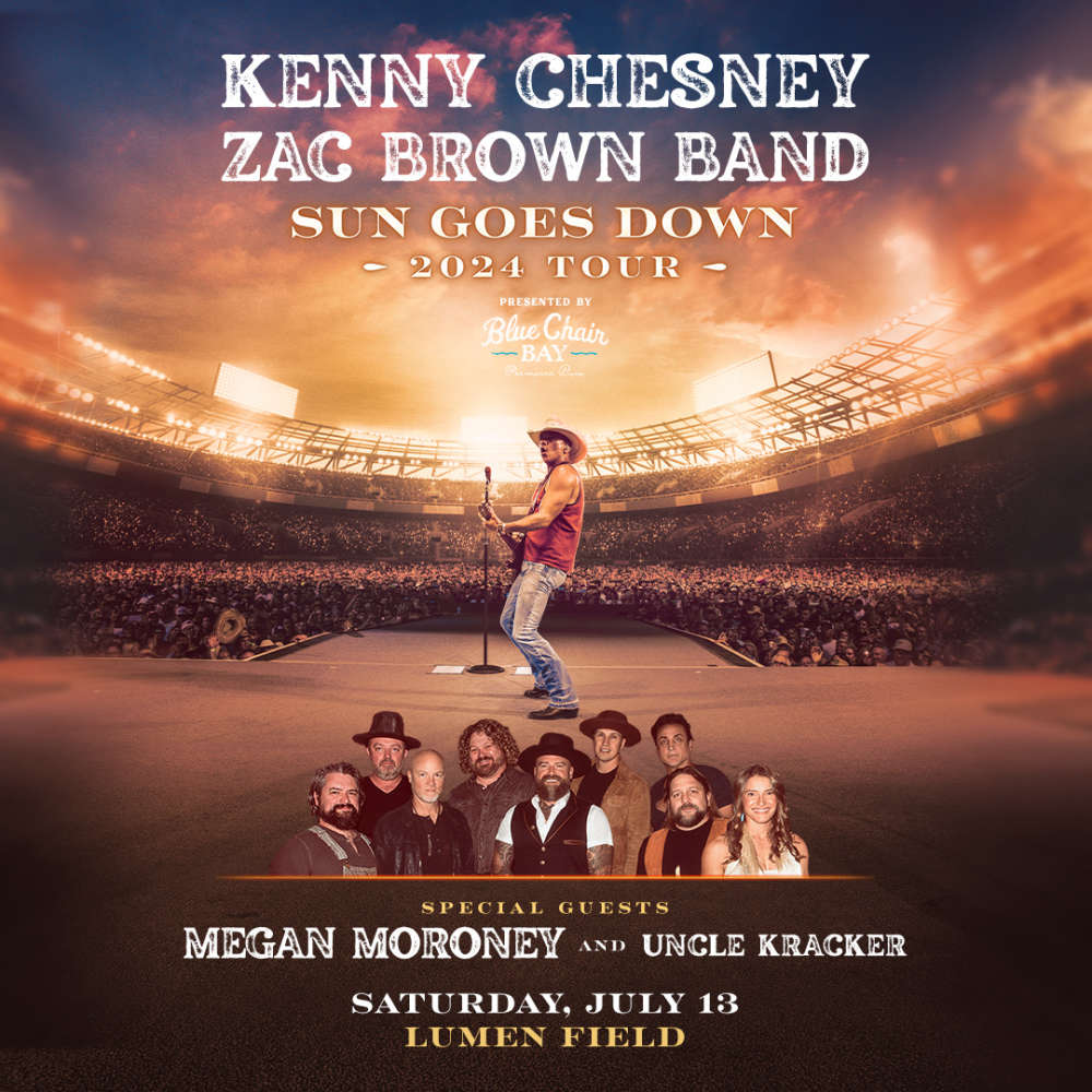 Kenny Chesney "Sun Goes Down" Tour 2024 Lumen Field 95.3 KGY