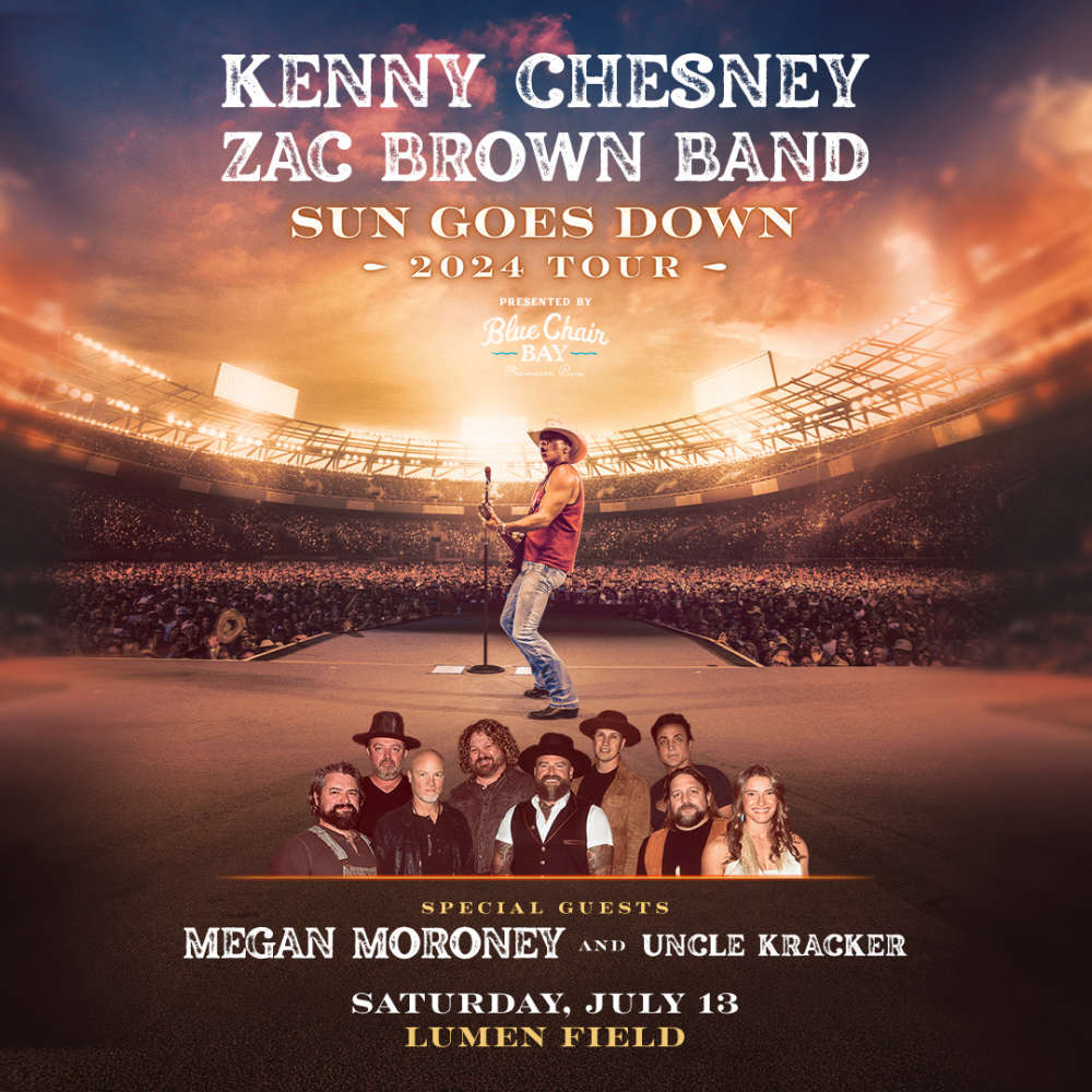 Kenny Chesney "Sun Goes Down" Tour 2025 Lumen Field 96.9 KAYO