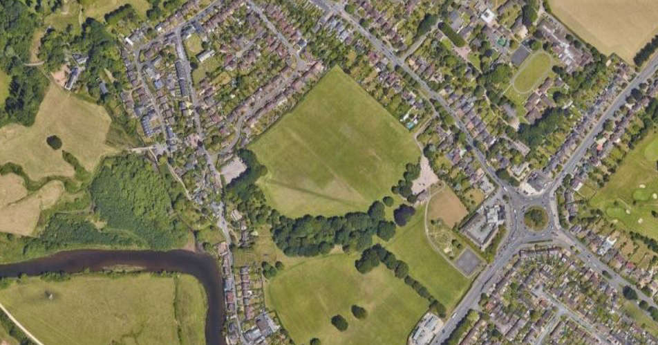 King George V playing fields at Countess Wear, Exeter (Image courtesy: Google Maps)