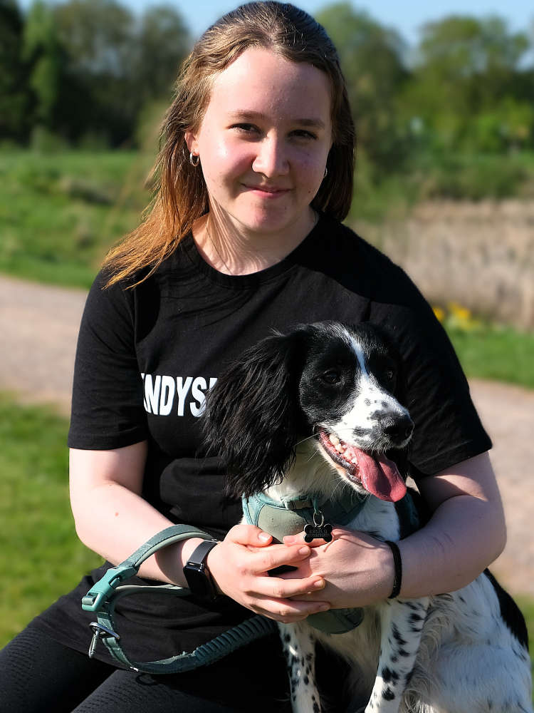 Skye Drew and her dog Nova (Image courtesy: Peter Surcombe)