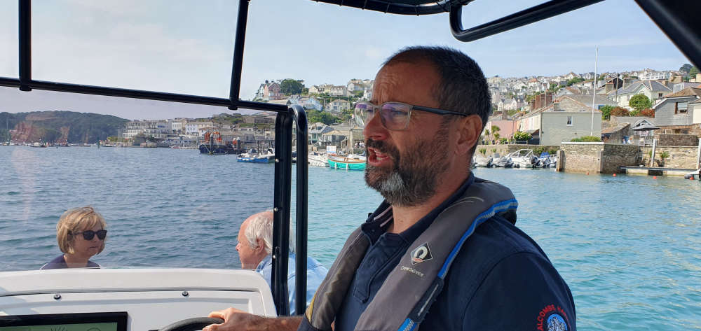 Salcombe's deputy harbourmaster Marcus McShane (Image courtesy: Guy Henderson)