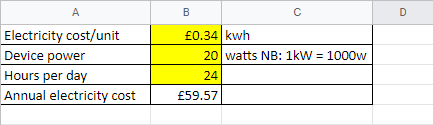 Electricity Calculator