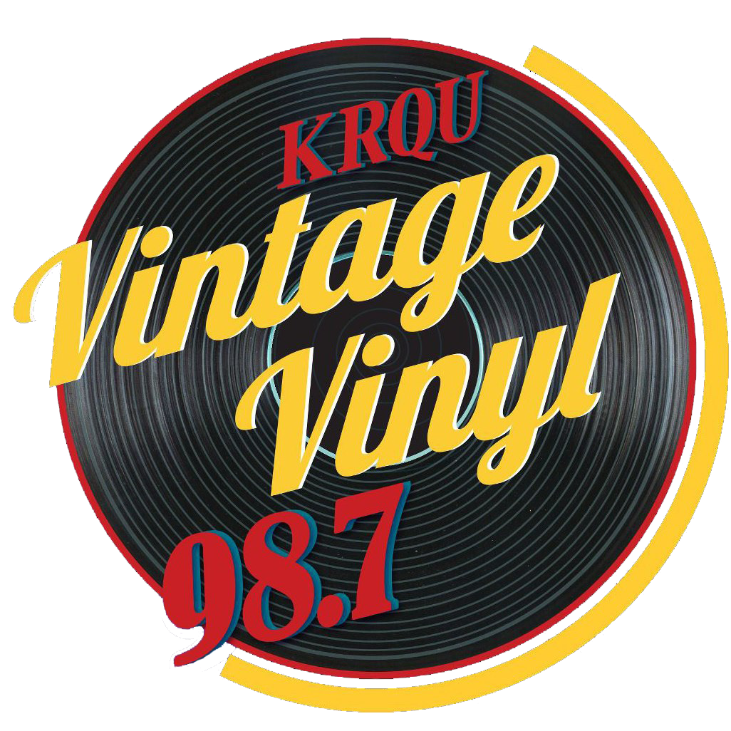 98.7 KRQU Vintage Vinyl Logo