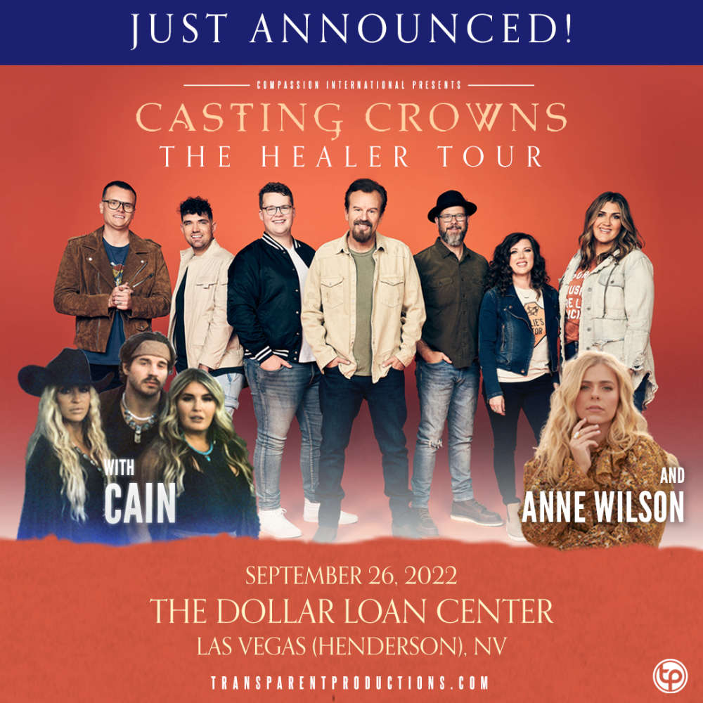 Casting Crowns "The Healer Tour" with Cain and Anne Wilson Las Vegas
