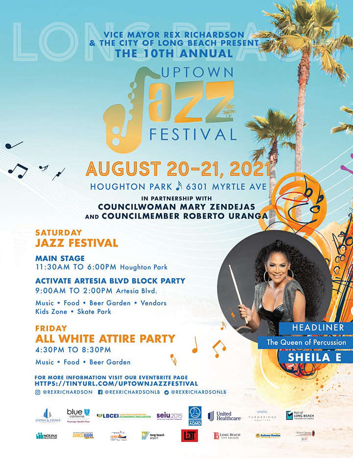 The 10th Annual Uptown Jazz Festival in Long Beach Aug 20-21 2021