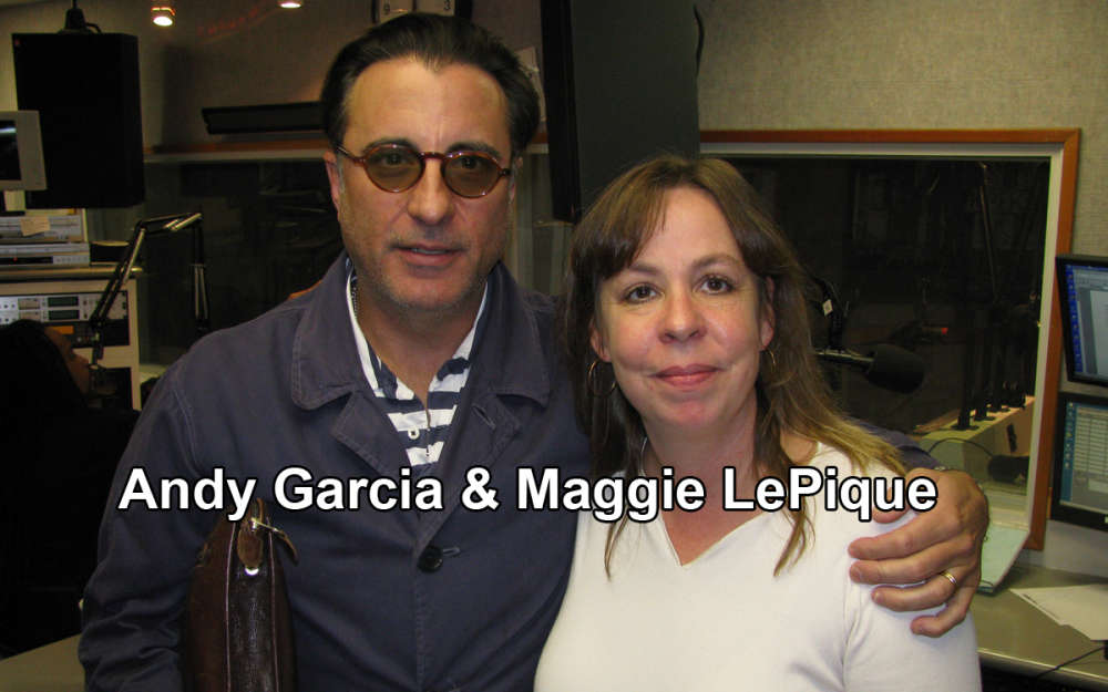 Maggie LePique with Andy Garcia
