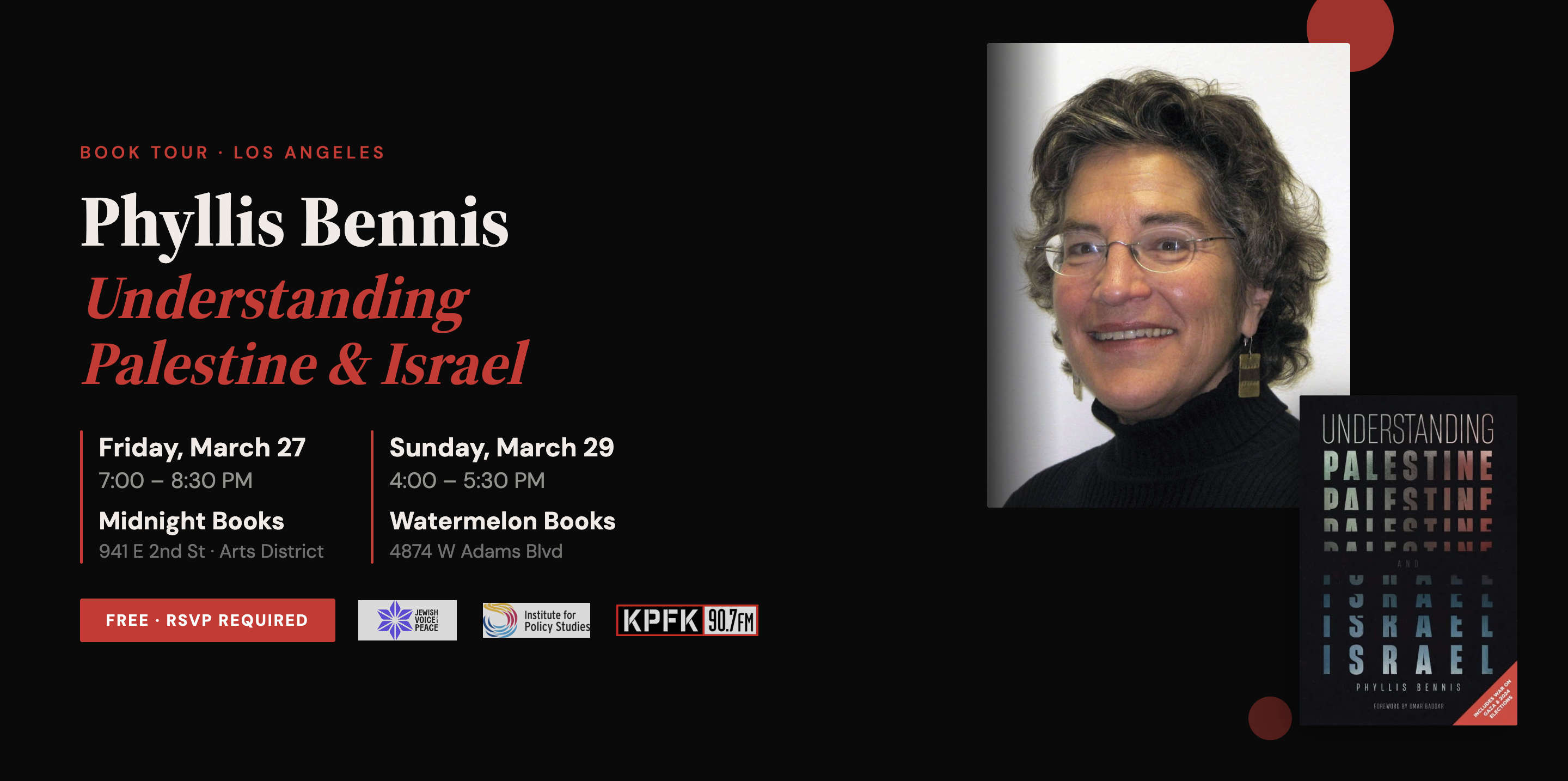 Phyllis Bennis Book Tour: Understanding Palestine and Israel