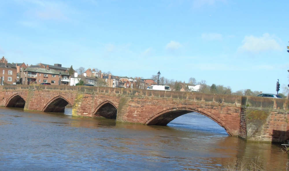 Road closure at the Old Dee Bridge in Chester Chester s Dee Radio