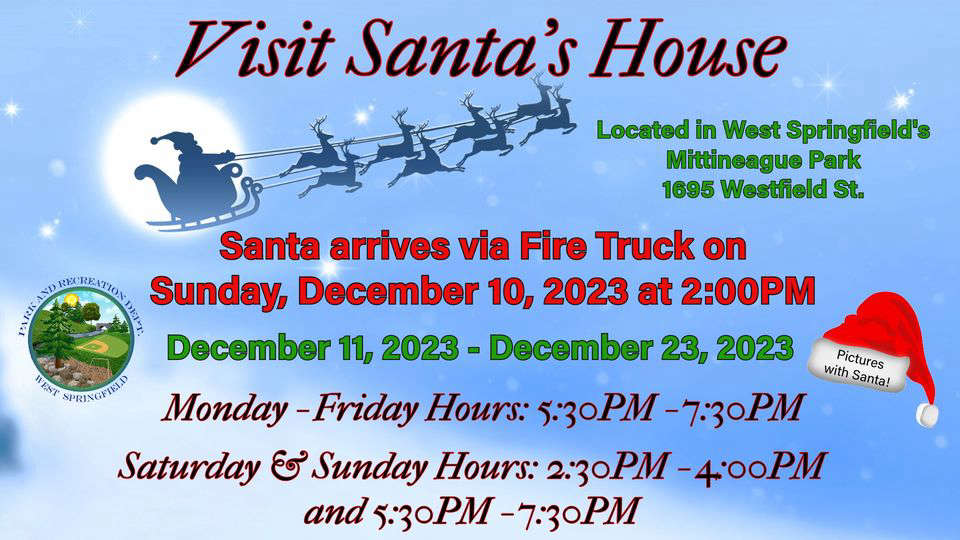 Visit Santa's House West Springfield, MA The Q 99.7 WLCQ