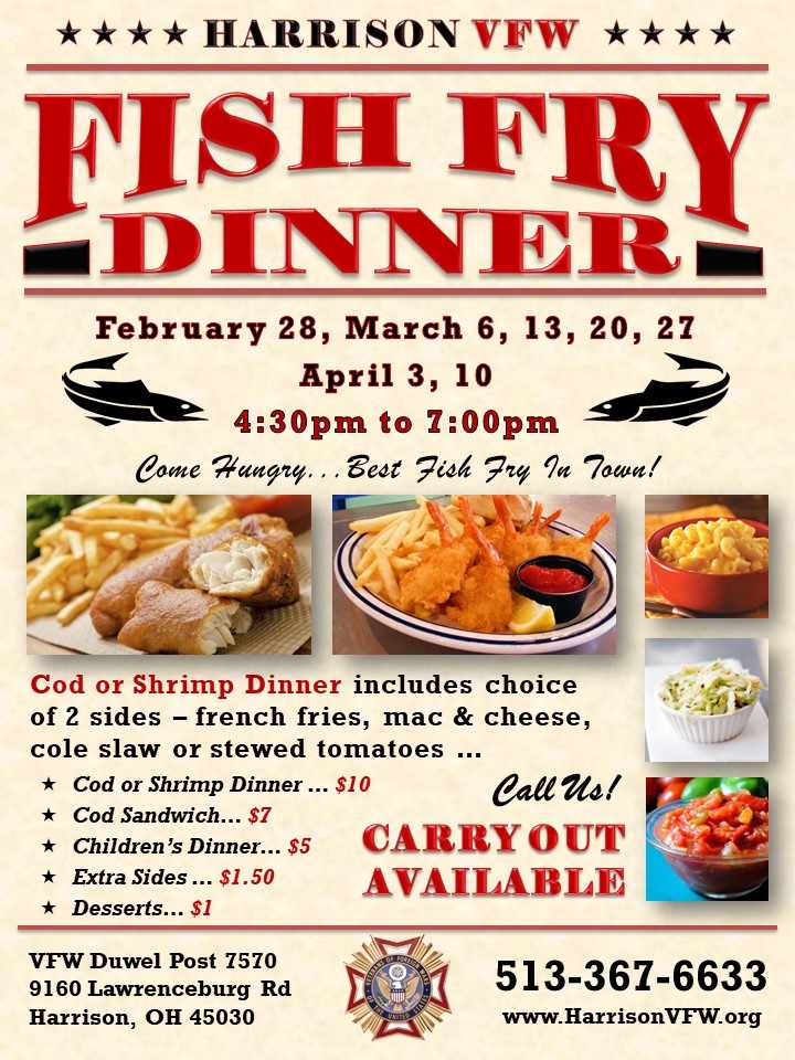 Harrison VFW Fish Fry Eagle Country 99.3