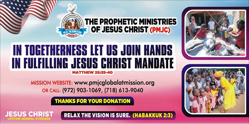 The Prophetic Ministries of Jesus Christ sponsor ad
