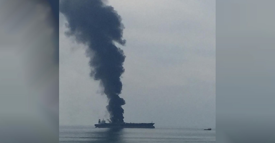 Tanker catches fire off UAE coast - Dubai Eye 103.8 - News, Talk & Sports