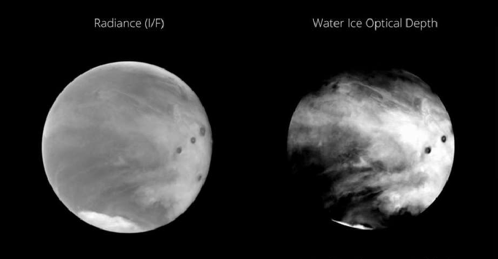 New images of Martian ice clouds from UAE Hope Probe - Dubai Eye 103.8 ...