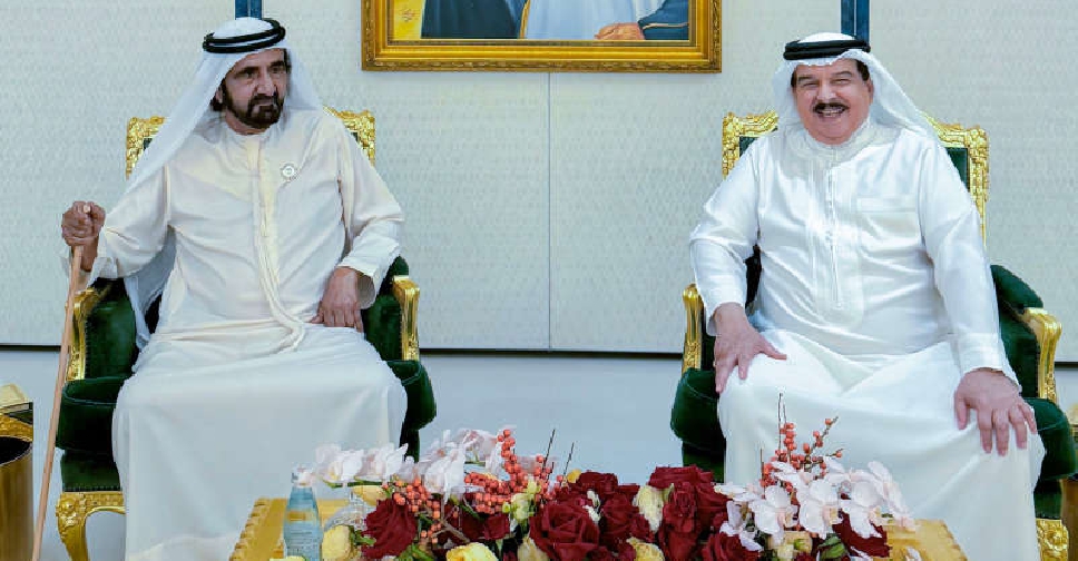 H.H. Sheikh Mohammed meets with King of Bahrain
