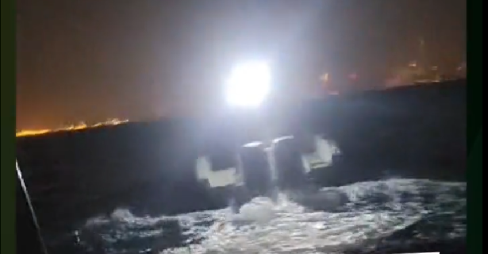 Dubai Police rescue man whose boat practically crashed into breakwater