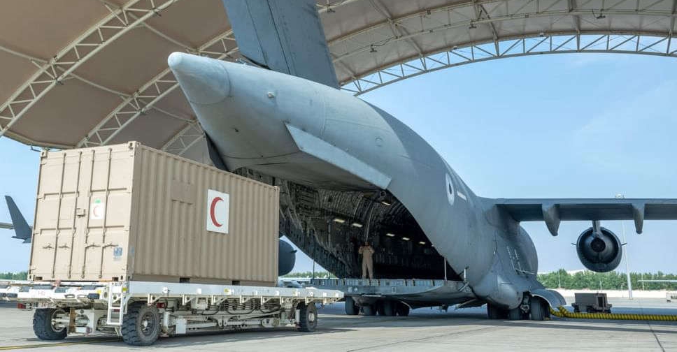 UAE sends more planes carrying equipment for Gaza field hospital