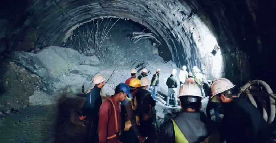 At least 40 staff trapped in India tunnel collapse