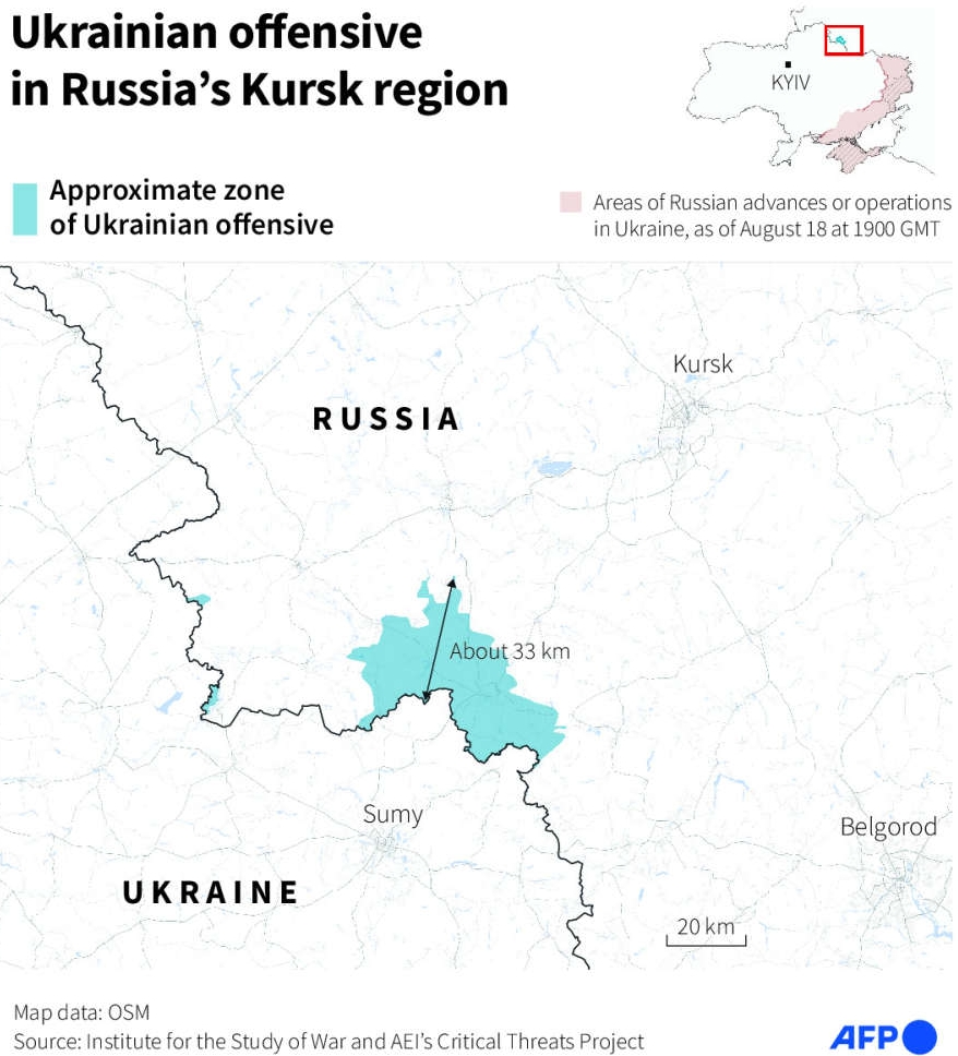 afp, isw kursk map