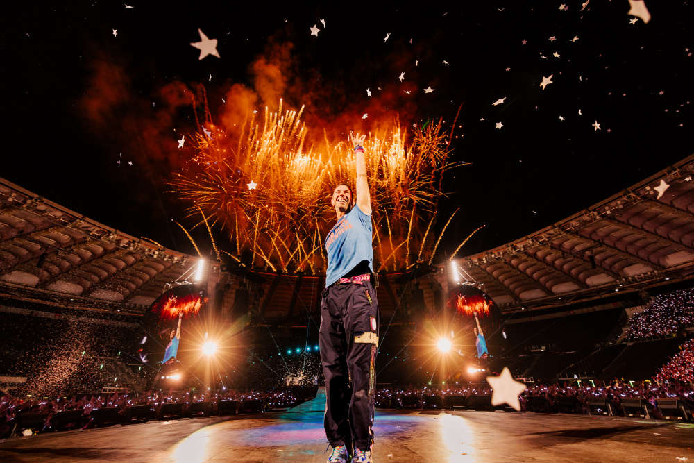 Chris Martin on stage